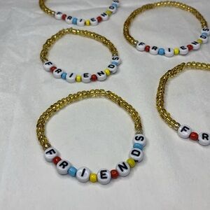 5/$20 (ENTIRE SHOP CLEARANCE) Friends series inspired handmade beaded bracelet 💕